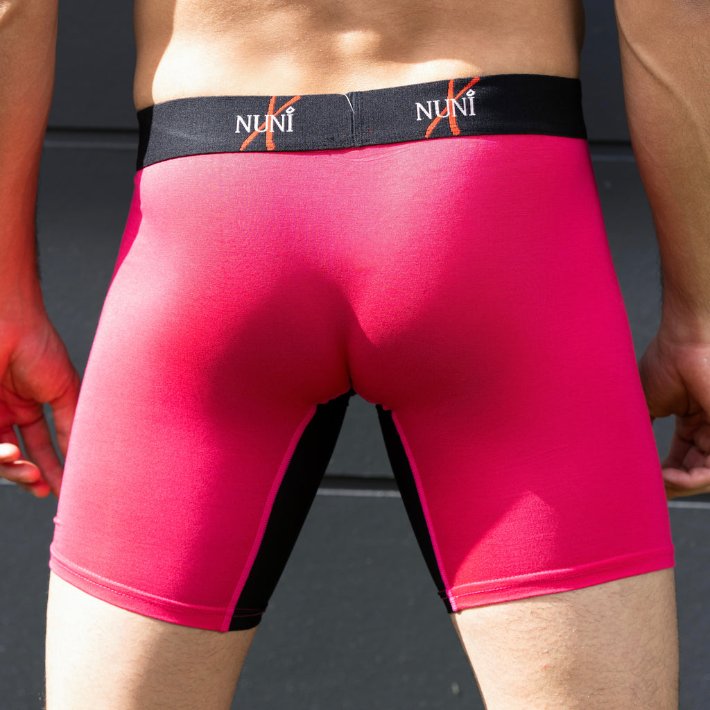 Man wearing the rebel trunk NUNI X back view