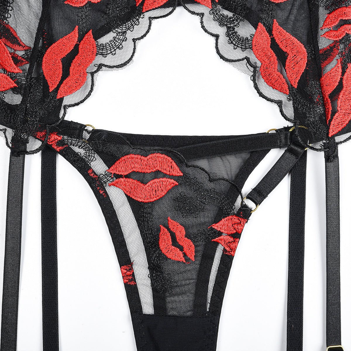 Hot Lips Mesh G - String - NUNI X