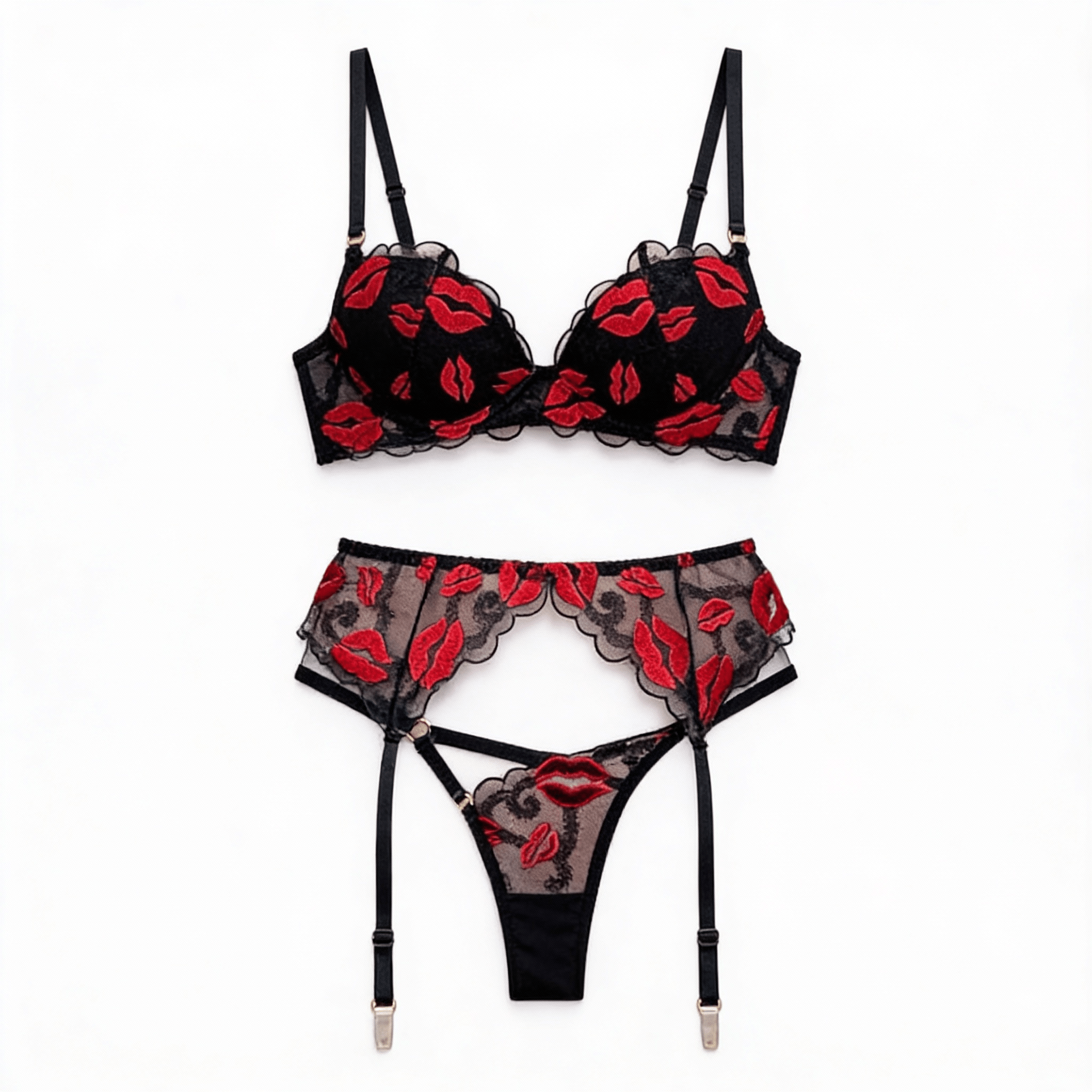 Hot Lips Mesh Suspender - NUNI X