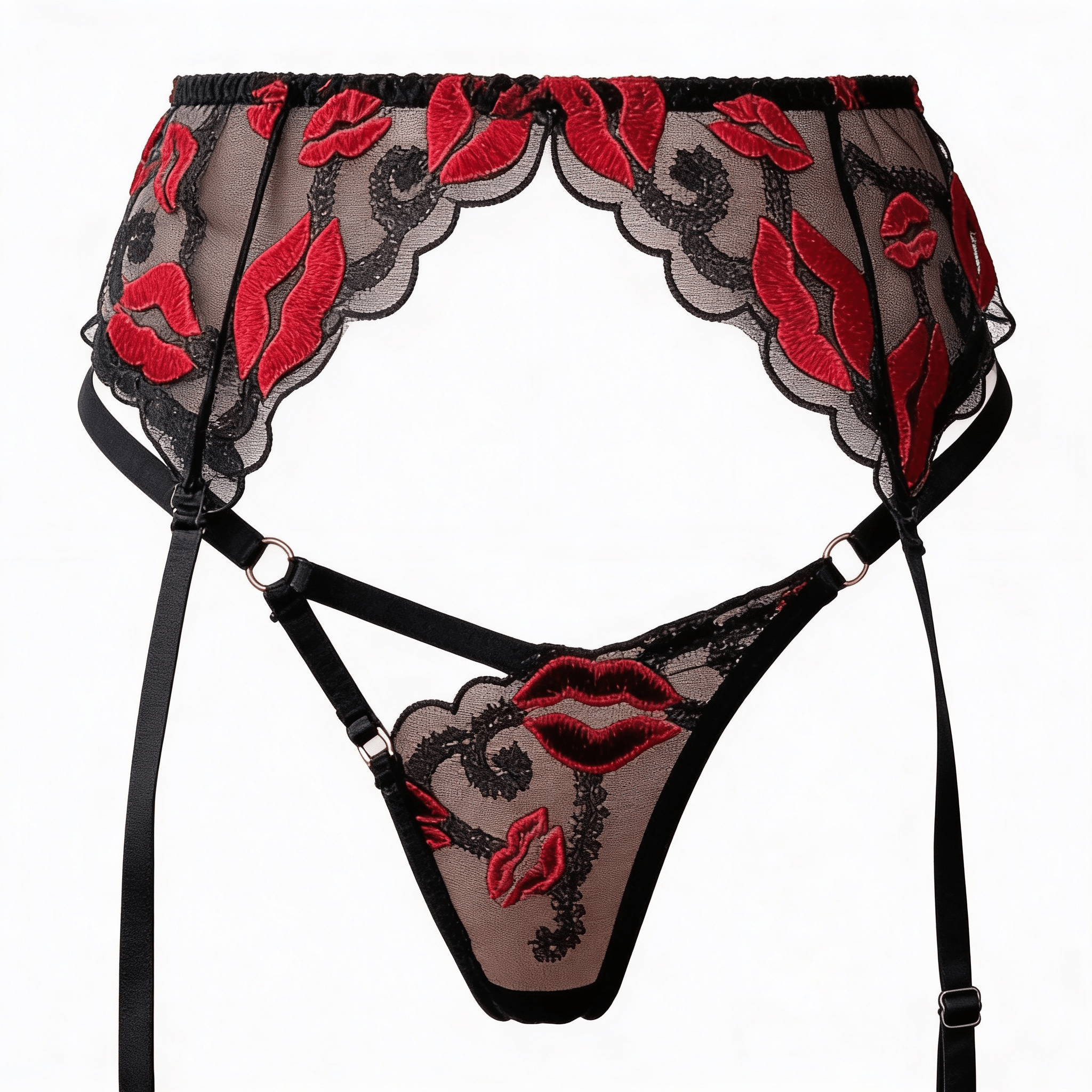 Hot Lips Mesh Suspender - NUNI X