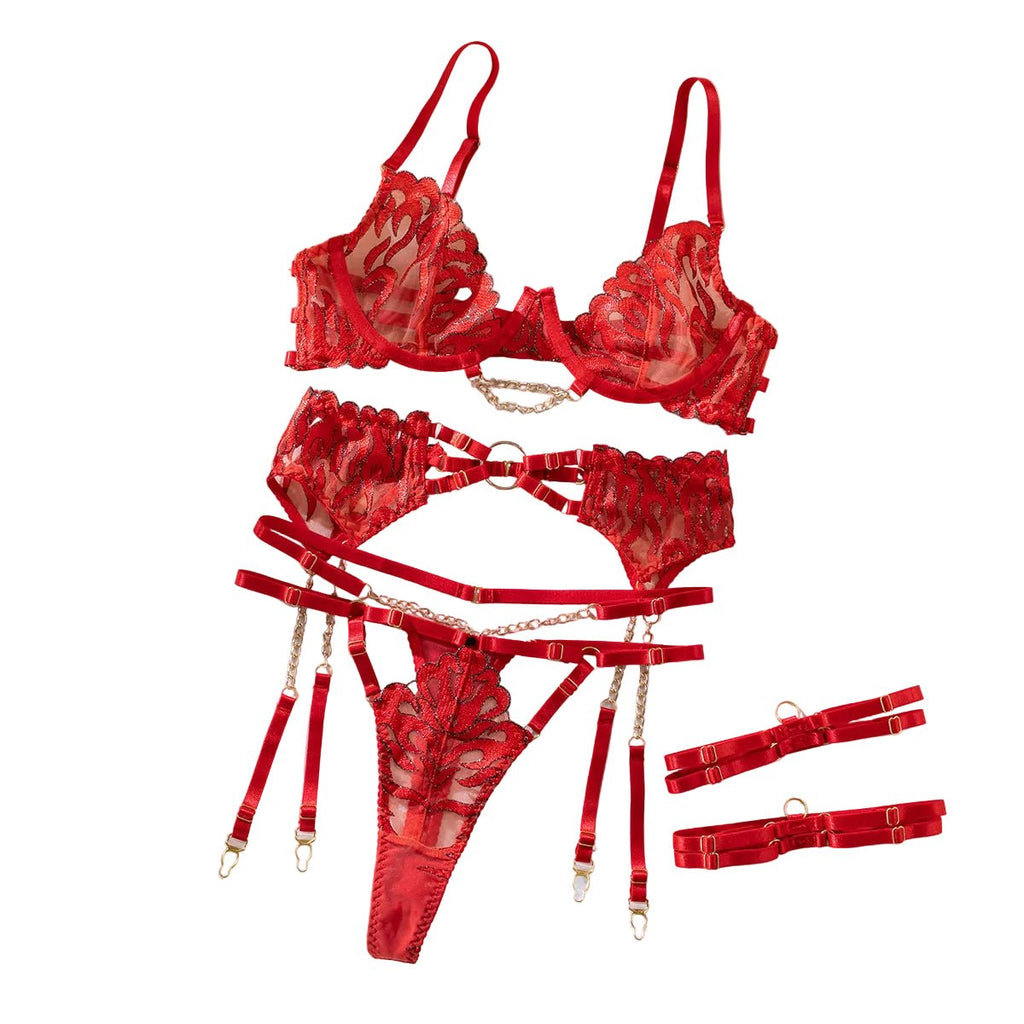 Scarlet Desire Lace Suspender - NUNI X